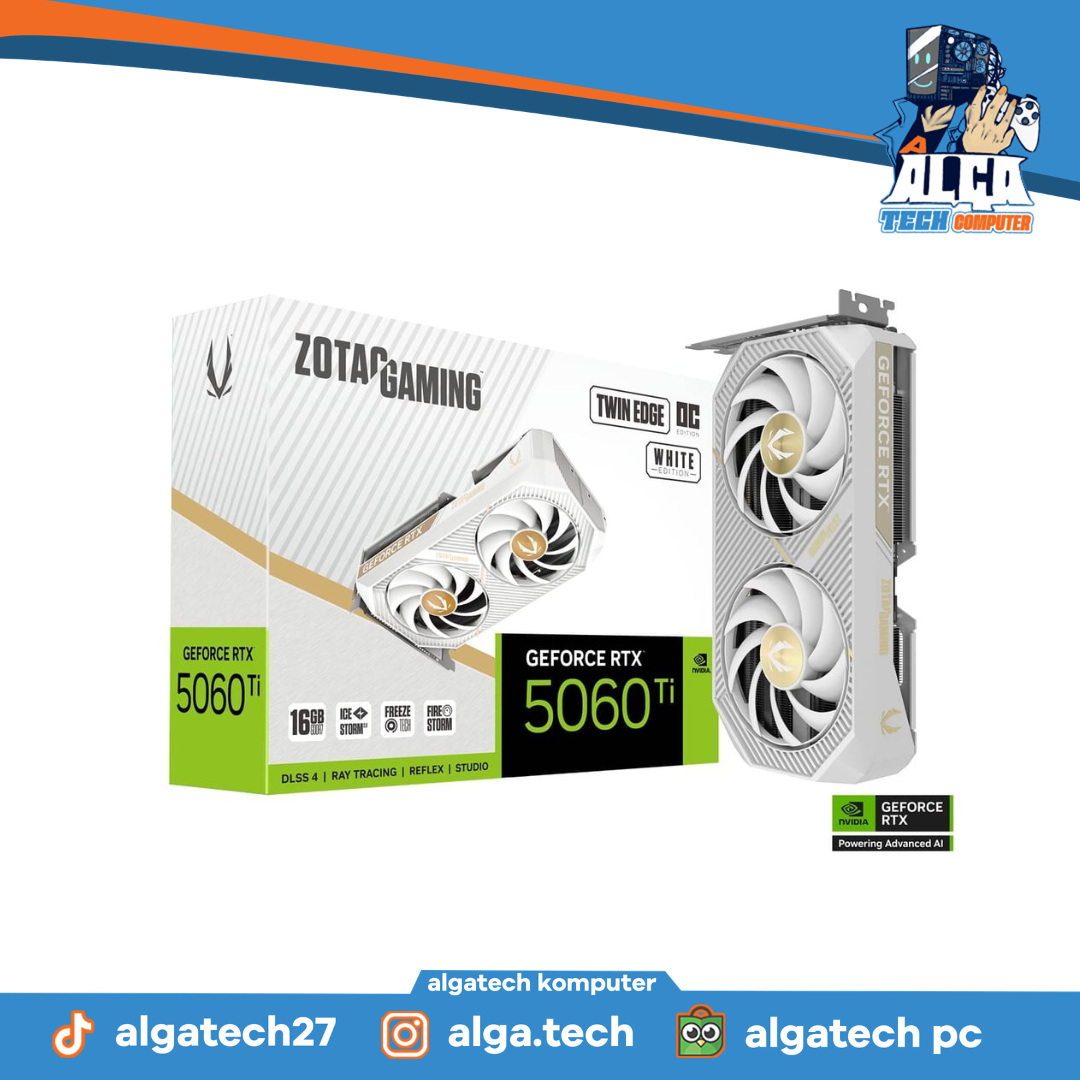 ZOTAC GAMING TWIN EDGE WHITE RTX 5060 TI 16GB GDDR7 
