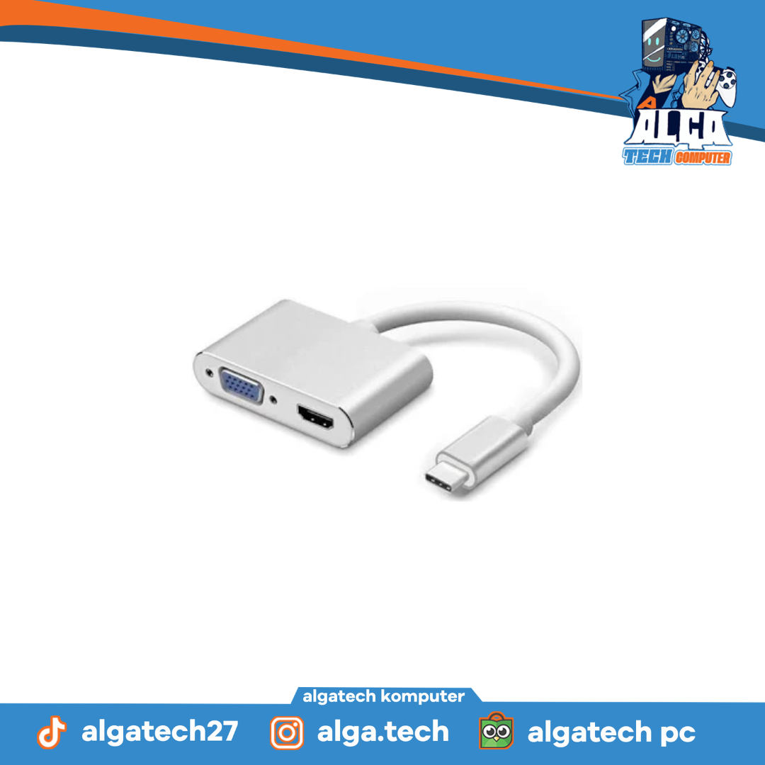 Ventuz USB-C TO HDMI & VGA 2in Adapter 